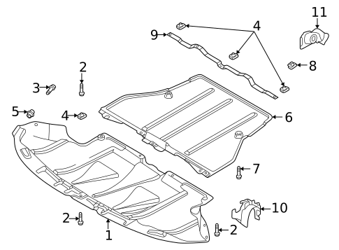 Splash Shields for 1999 Volkswagen Passat #0