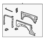 68003229AG - Body: Quarter Panel Assembly for Jeep: Wrangler, Wrangler JK Image