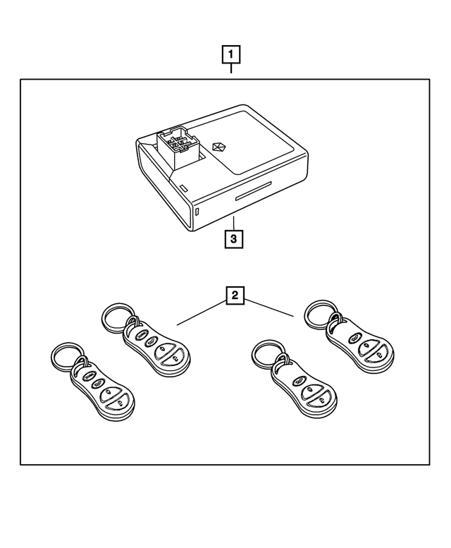 4602260AA - Mopar Accessories - Component Parts: Keyless Entry Transmitter for Mopar Image image