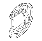 8W0615611E - Brakes: Splash Shield for Audi: A4, A4 allroad, A4 Quattro, A5 Quattro, A5 Sportback, RS5, RS5 Sportback, S4, S5, S5 Sportback Image