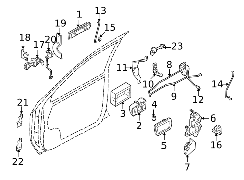 Front Door for 1998 INFINITI QX4 #2