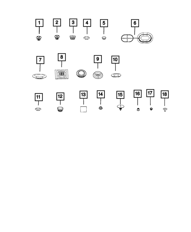 6106634AA - Body Sheet Metal Except Doors: Body Plug for Mopar Image