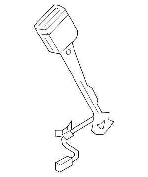 8W0857755EMNB - Electrical: Seat Belt Receptacle for Audi Image