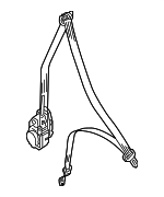 8W6857705PGLE - : Lap &amp; Shoulder Belt for Audi: A5 Quattro, A5 Sportback, RS5, S5, S5 Sportback Image