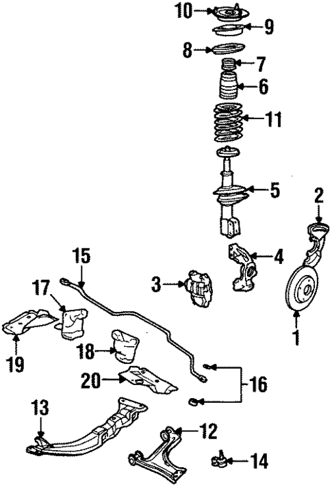 Front Brakes for 1989 Buick Skyhawk #0