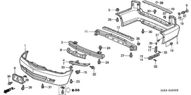 Bumpers for 2000 Honda Odyssey #0