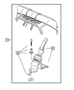 5016511AA - Mopar Accessories - Component Parts: Cargo Tie Down Strap for Mopar Image