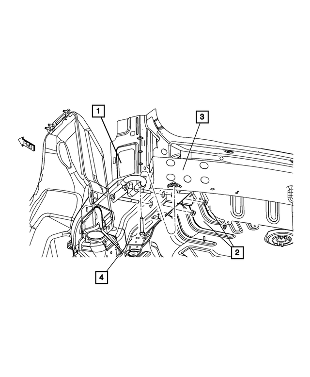 6104710AA - Frame, Bumper and Fascia: Hex Flange Lock Nut for Mopar Image