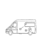 68018787AA - Body Sheet Metal Except Doors: Quarter Glass, Right for Dodge: Sprinter 2500, Sprinter 3500 Image