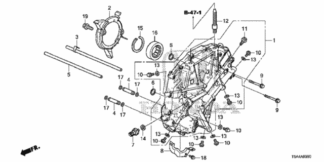 AT Left Side Cover for 2016 Honda Fit #0