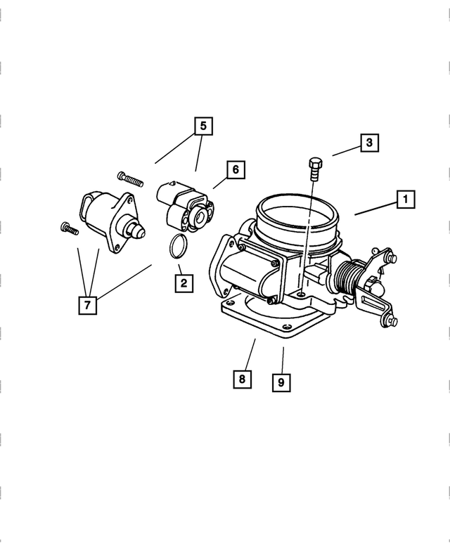 « 53013163AD – Fuel : Corps De Papillon pour Mopar Image »