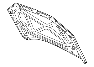 561823031E - Unclassified: Hood for Volkswagen: Passat Image