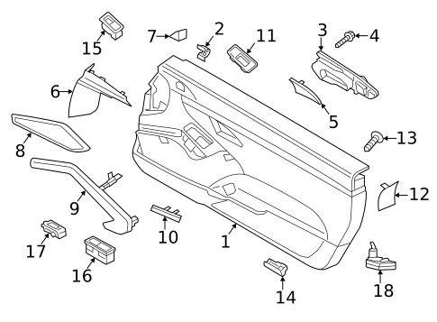 Interior Trim - Door for 2024 Porsche 718 Cayman #4