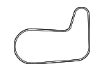 3111061AA01 - Cooling System: Serpentine Belt for Acura Image