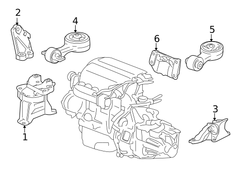 Engine & Trans Mounting for 2013 Honda Civic #0