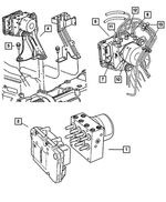 5142247AA - : Hydraulic Control Unit Bracket for Chrysler: Town &amp; Country | Dodge: Caravan, Grand Caravan Image