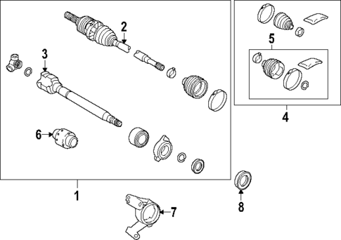 Drive Axles for 2024 Lexus RX450h+ #0