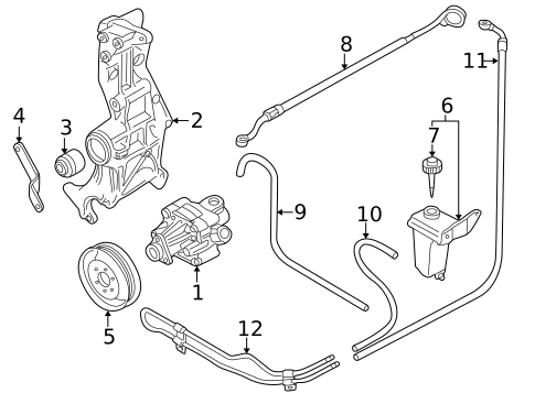 Pump & Hoses for 2000 Volkswagen Passat #0