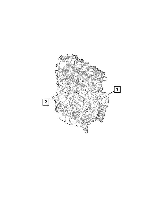 68640400AA - : Long Block Engine for Mopar Image