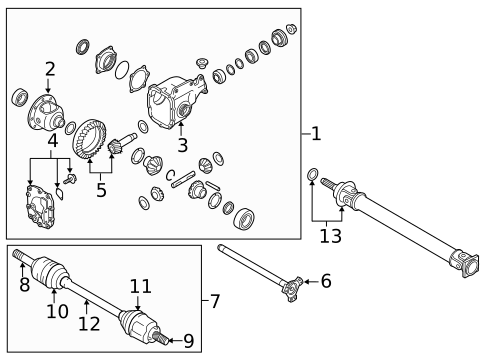 Differential for 2016 INFINITI QX50 #1
