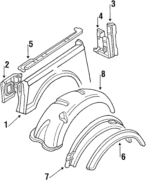 Quarter Panel for 1992 Suzuki Samurai | World OEM Parts Subaru