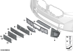 51119451660 - : Grille Center Bottom for BMW Image