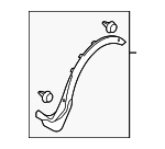 TD1151W50H - Body: Side Molding for Mazda: CX-9 Image