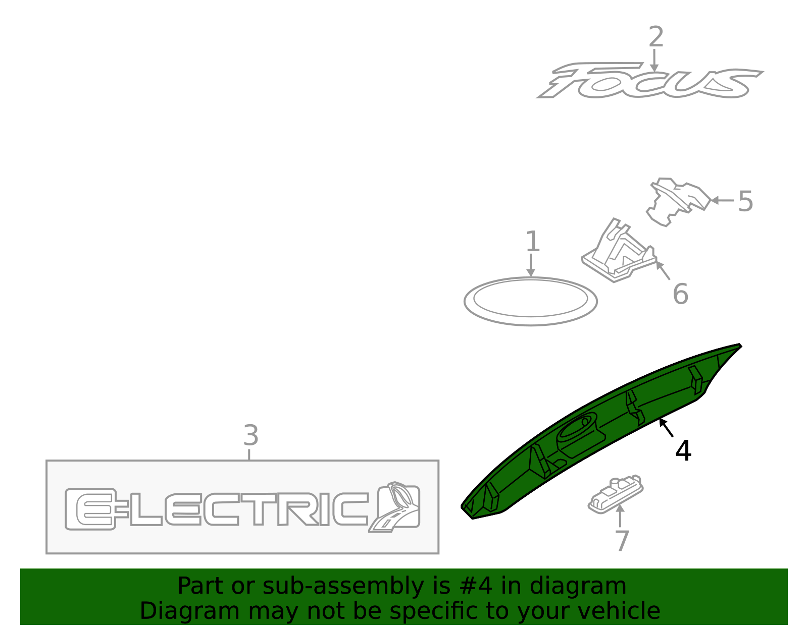 cv6z5843400ba - Ford Lift-Gate Finish Panel | Levittown Ford Parts