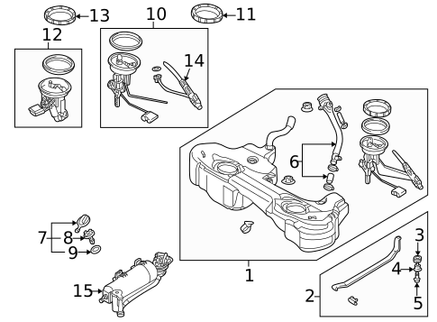 Fuel System Components for 2003 BMW 325i #1