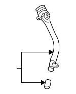 16117176011 - Air &amp; Fuel Delivery: Fuel Filler Hose for BMW Image
