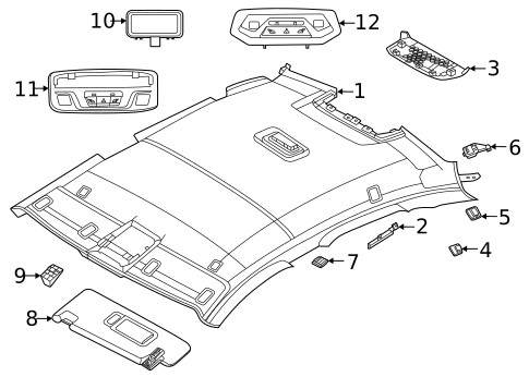 Interior Trim - Roof for 2023 BMW M235i xDrive Gran Coupe #0