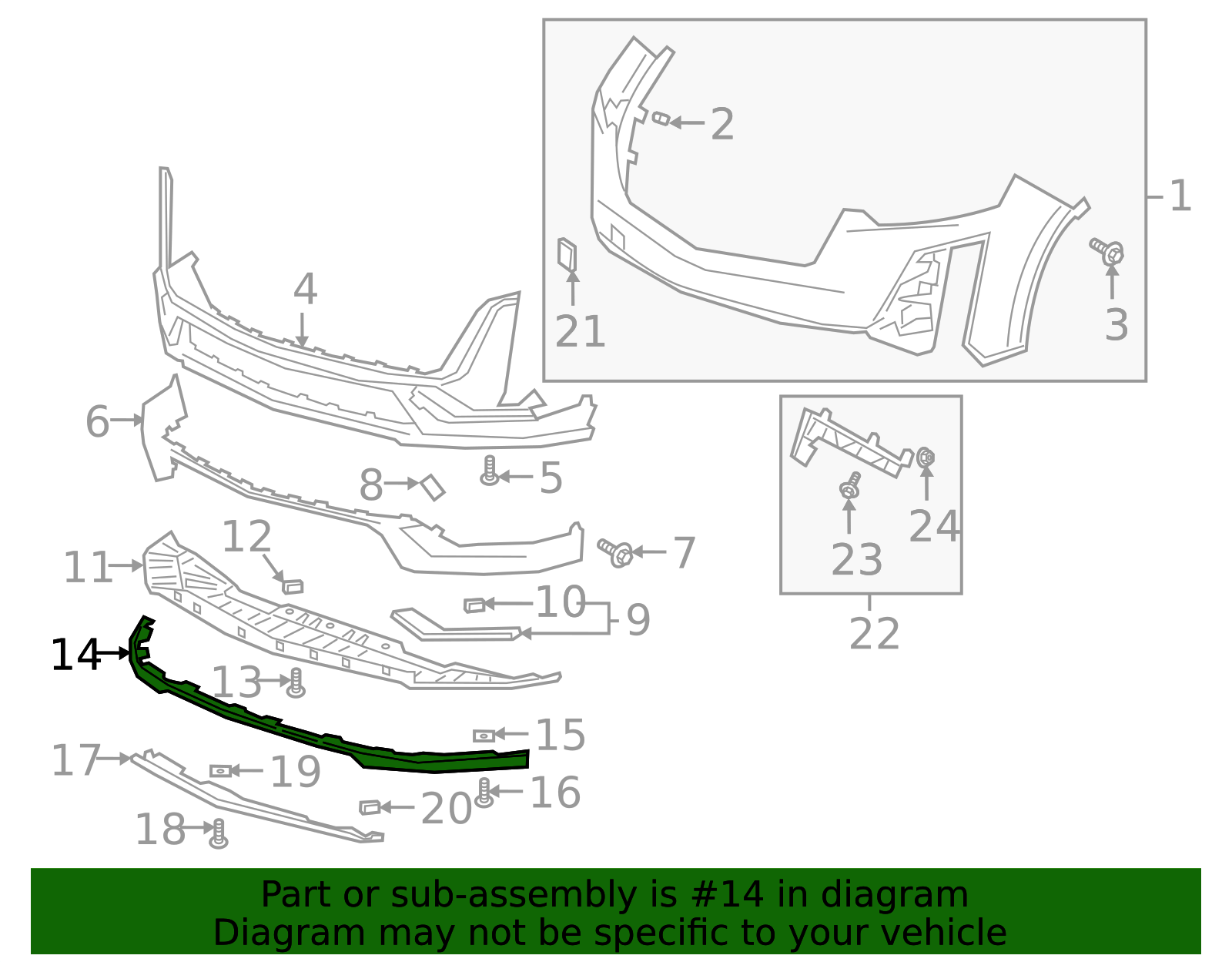 84206938 - Air Deflector 2020-2025 Cadillac XT6 | GM Parts Warehouse