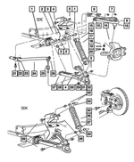 6036300AA - Front Suspension &amp; Drive: Control Arm Cam Bolt, Mounting for Dodge: Viper Image