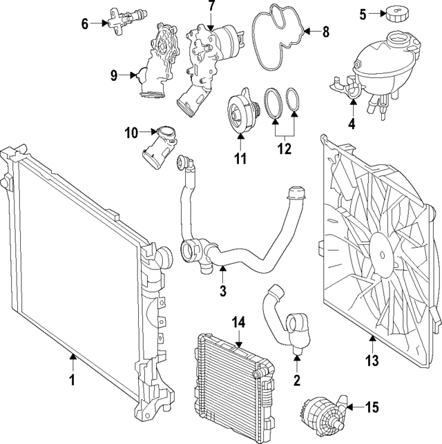 1909000275 - Cooling System: Upper Hose for Mercedes-Benz Image