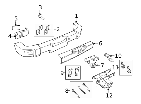 Bumper & Components - Rear for 2018 Jeep Wrangler JK #1