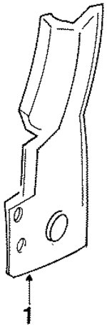 DL70JB9 - Body: Rear Quarter Trim for Mopar Image