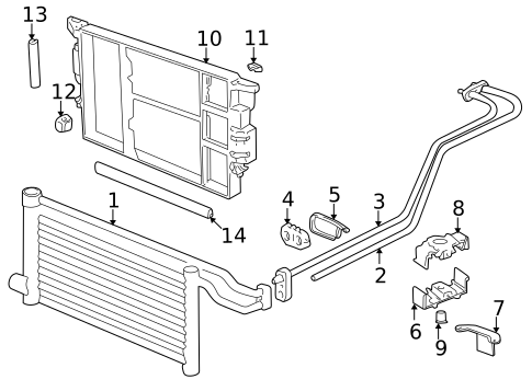 Trans Oil Cooler for 1997 BMW 540i #0