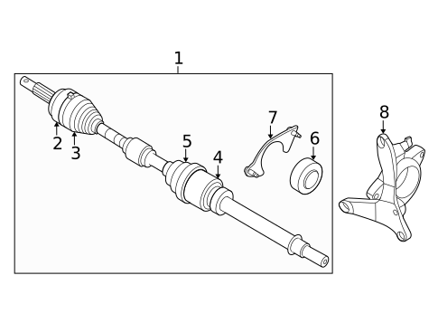 Drive Axles for 2022 Nissan Pathfinder #0