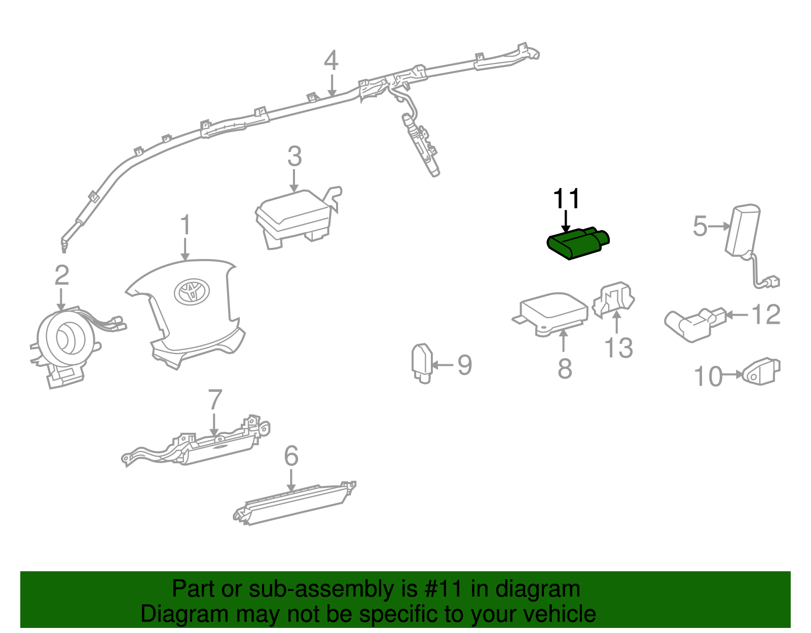 2005-2023 Toyota Air Bag Passenger Presence Module 89952-35020 | OEM ...
