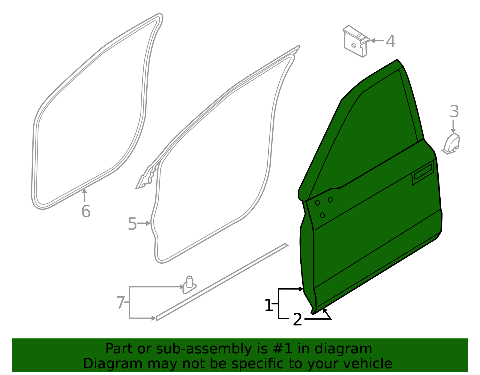 2021-2025 Ford Door Shell RL3Z-1020125-B | TascaParts.com