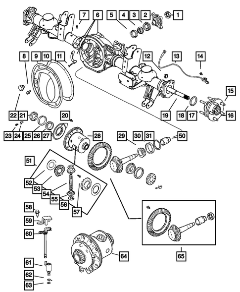 Differential and Housing for 2005 Jeep Grand Cherokee #0
