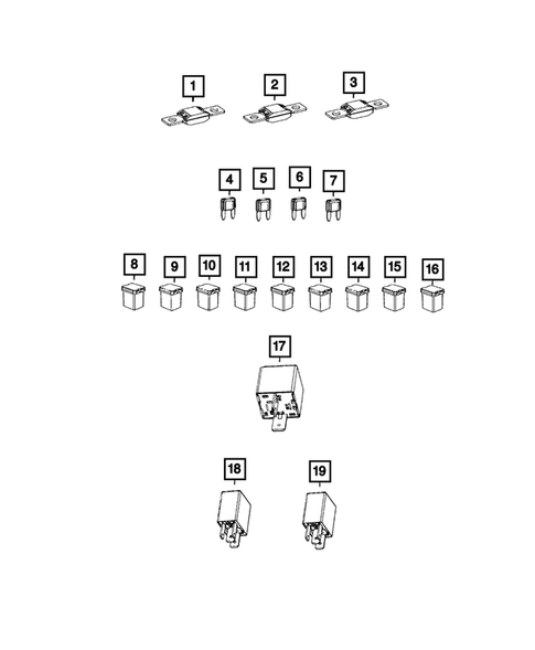 Power Distribution, Fuse Block, Junction Block, Relays and Fuses for 2023 Ram 3500 #0
