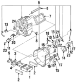 F1CZ18A367A - HVAC: HVAC Heater Control Valve for Ford: Escort | Mercury: Tracer Image