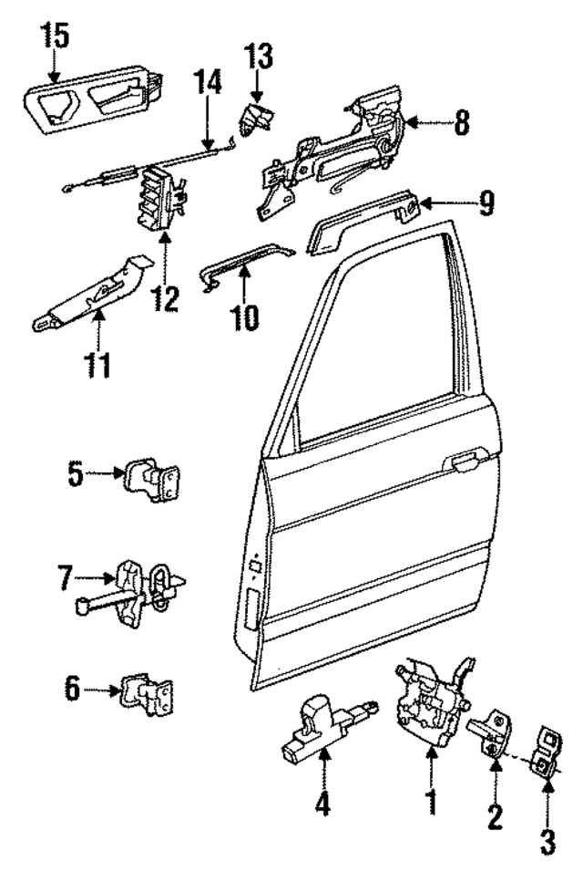 51268356065 - Body: Door Lock Actuator Motor for BMW Image