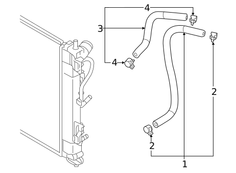 Trans Oil Cooler Lines for 2018 Hyundai Accent #0