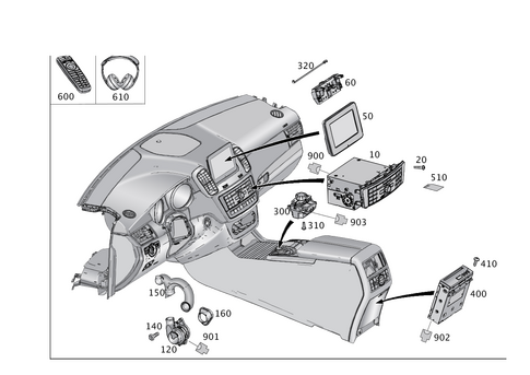 Radio, Operating and Display System for 2018 Mercedes-Benz GLE550e #0