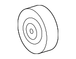 166030W010 - Cooling System: Idler Pulley for Toyota: 4Runner, Land Cruiser, Sequoia, Tundra Image