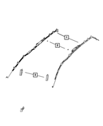 68351559AD - Restraints: Side Curtain Air Bag, Left for Mopar Image