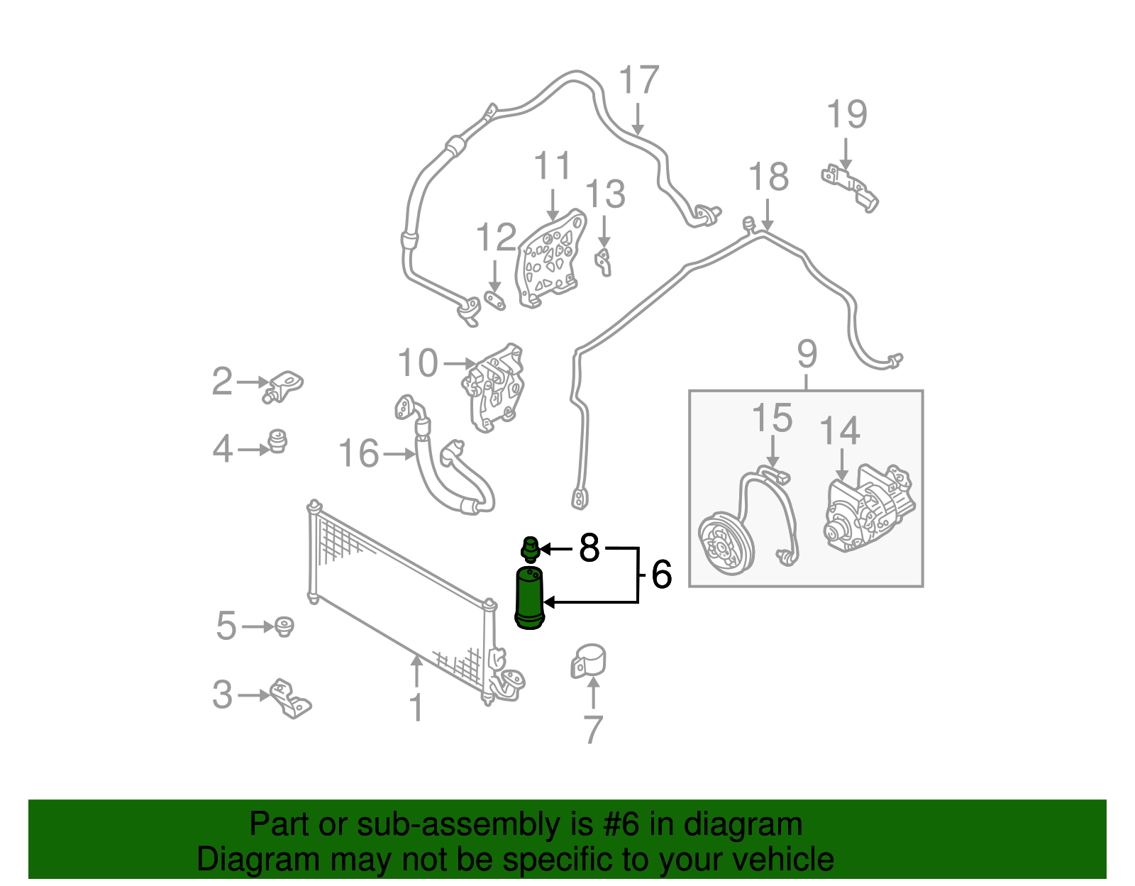 Dehydrator - Nissan (92130-4Z000)