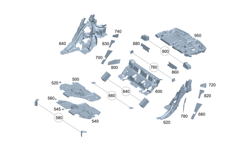 Damping in Passenger Compartment for 2025 Mercedes-Benz EQE 500 #0